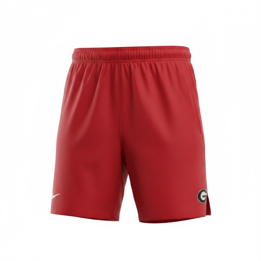 Nike Men's Red Georgia Bulldogs Primary Logo 2.0 Fly Performance Shorts